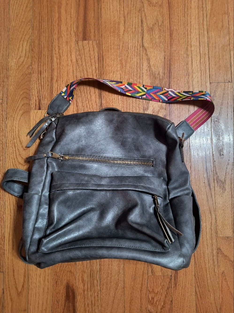 Julia Rose convertible backpack shoulder bag 12"x12"x6"